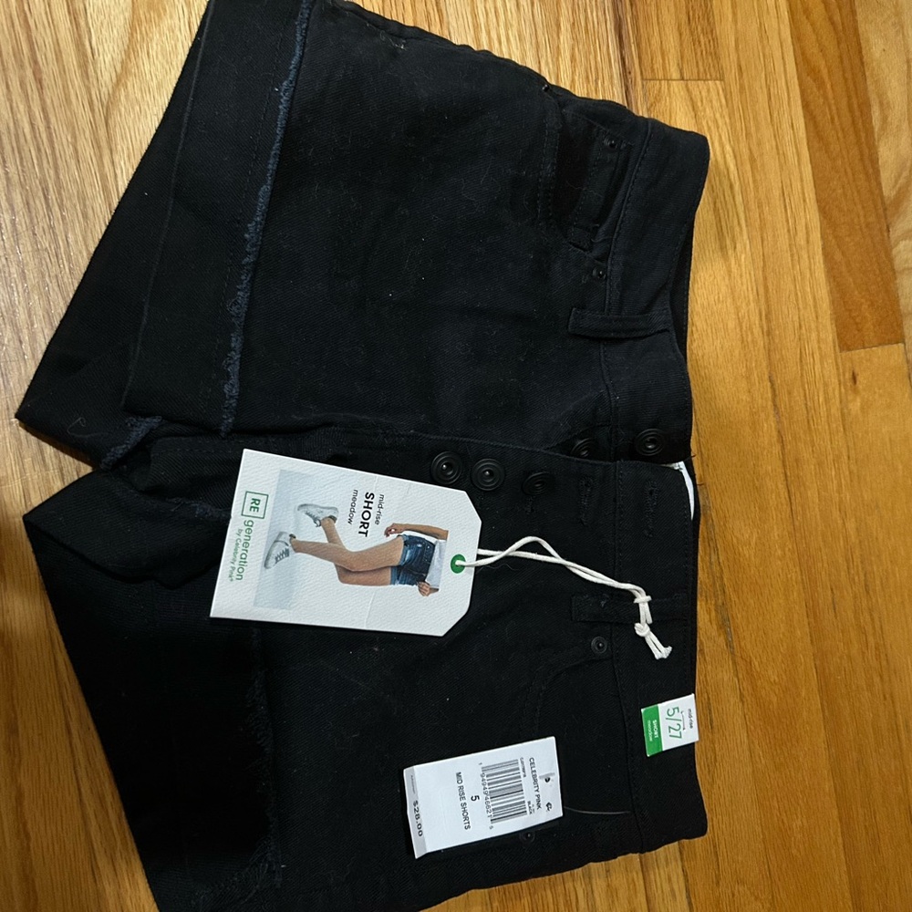 Celebrity Pink Black Casual Shorts